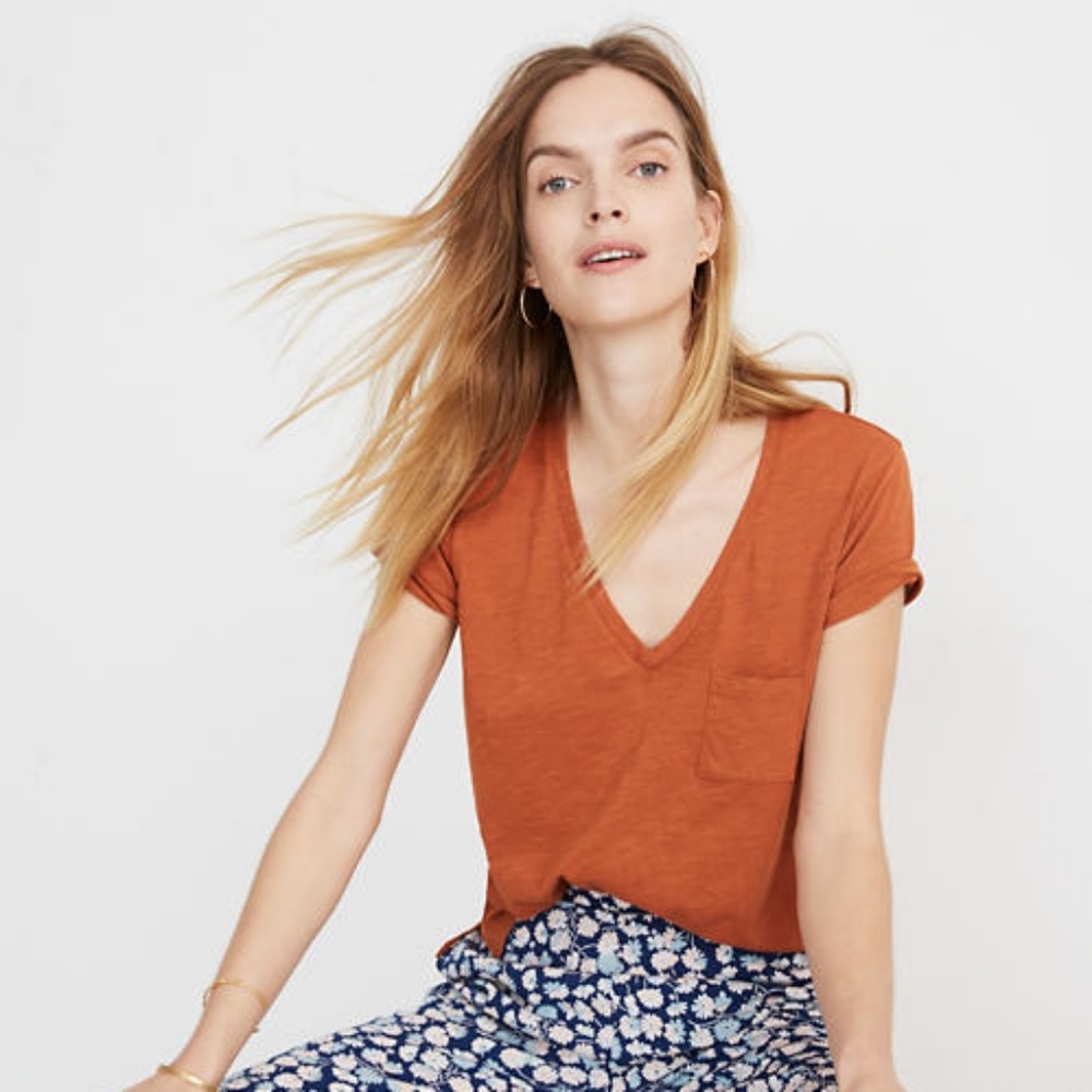 Madewell Whisper Cotton V Neck T
